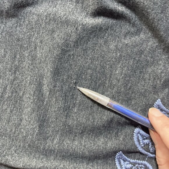 Johnny Was Cardigan Kimono Medium Embroidered Draped Open Front Boho Gray Jacket - Picture 9 of 16